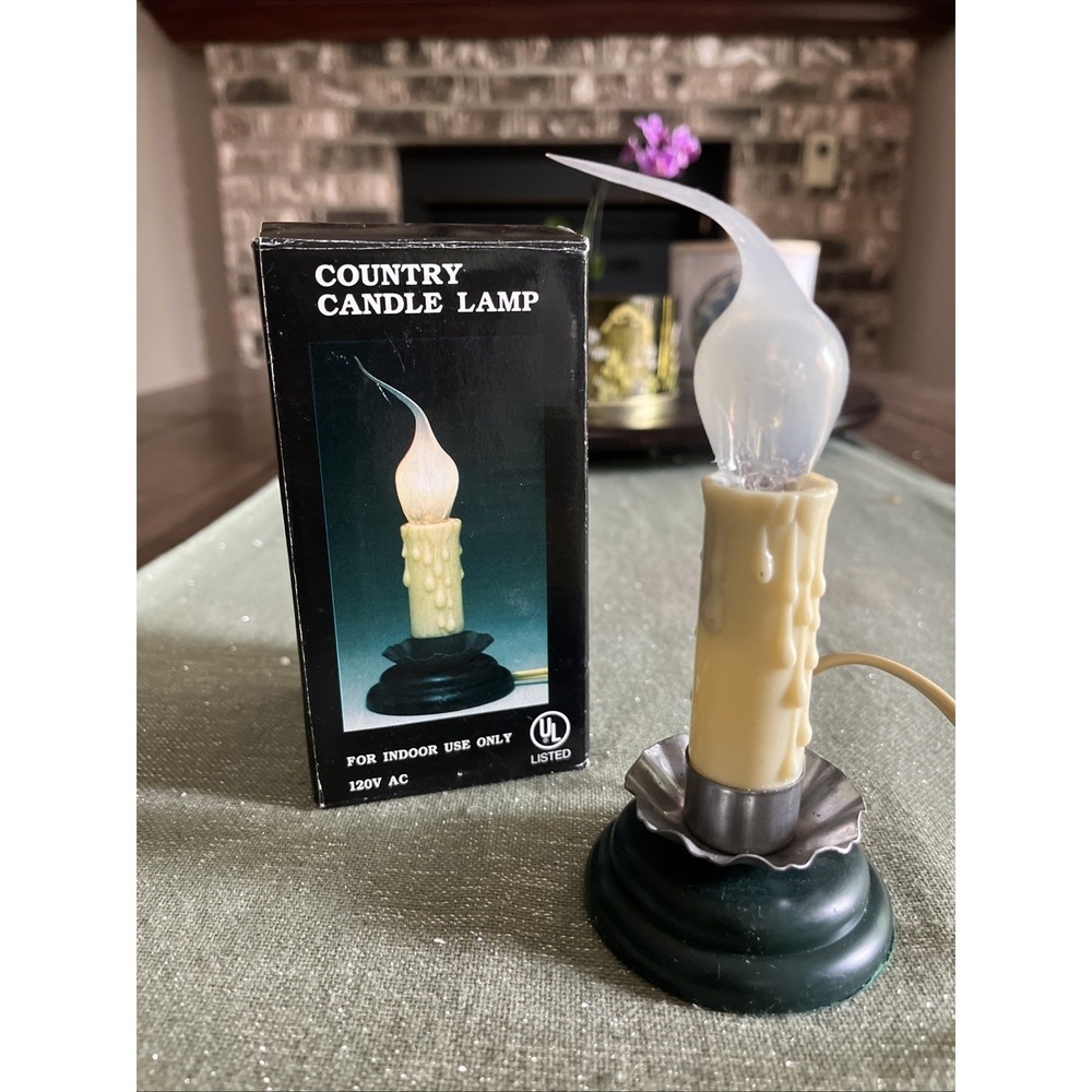 Vintage Gerson Christmas Window Candle Silicone Bulb Single Melting Electric